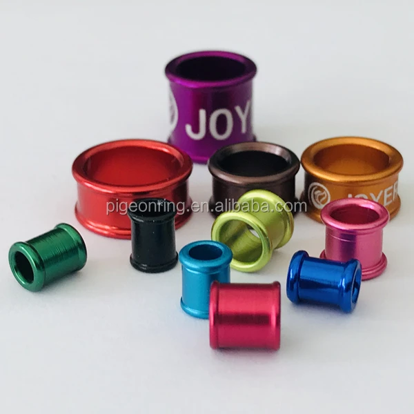 High quality double roll edge aluminium bird bands pigeon rings poultry leg bands chicken rings all size all colors
