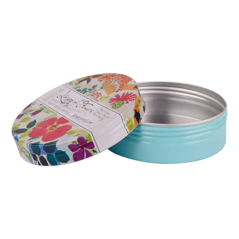 5ml To 500ml Aluminum cosmetic jars custom Logo cream metal tin jar