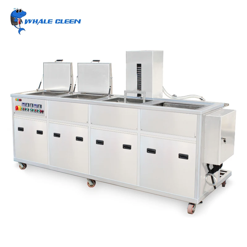 Blue Whale Factory 10800W 540L Ultrasonic Cleaner For SaleDigital Four Tanks Industrial Multi-function Ultrasonic Cleaning Bath