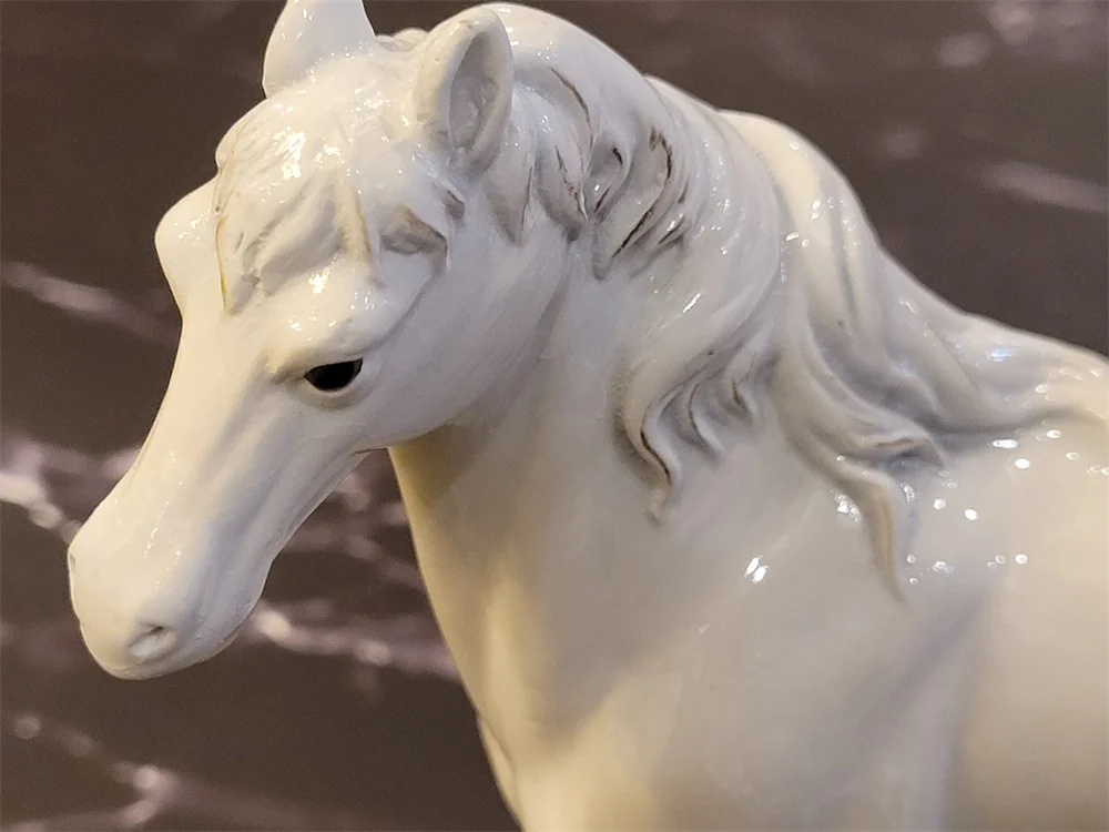 Brass Horse Sculpture Copper Animal Ornaments Sculptures Decoration