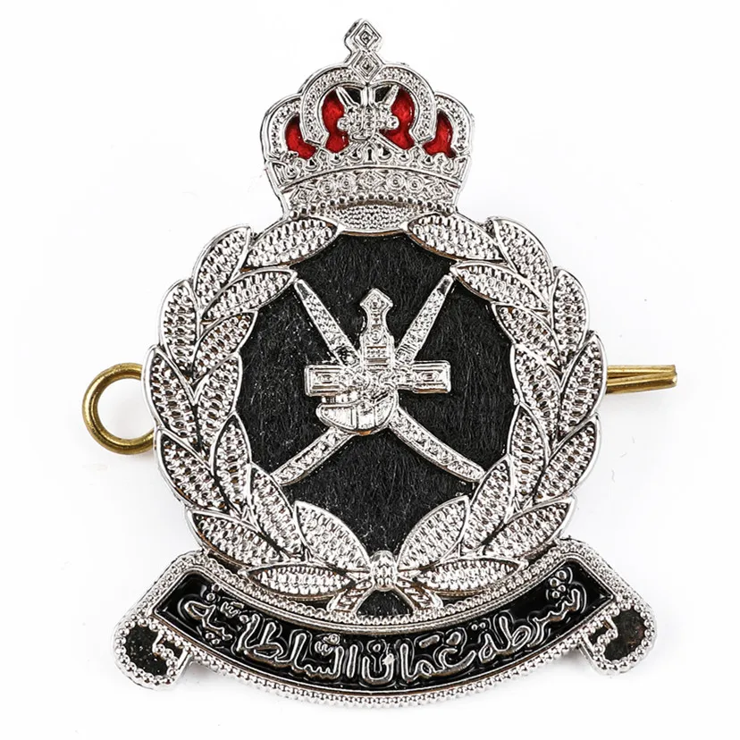 
2020 high quality customized military uniform cap badge(Oman badges) 