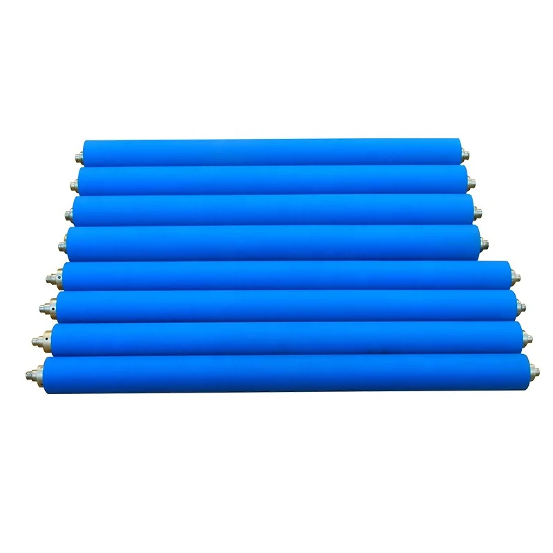 Customized OEM POS machine High Precision SUS 303 shaft Coated Silicone Roller Rubber Platen