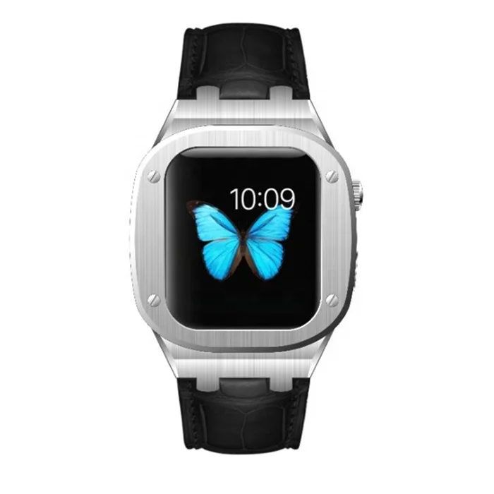 apple watch case metal 40/44mm 316L Stainless Steel Luxury Custom Logo Watch Case For Apple Series7