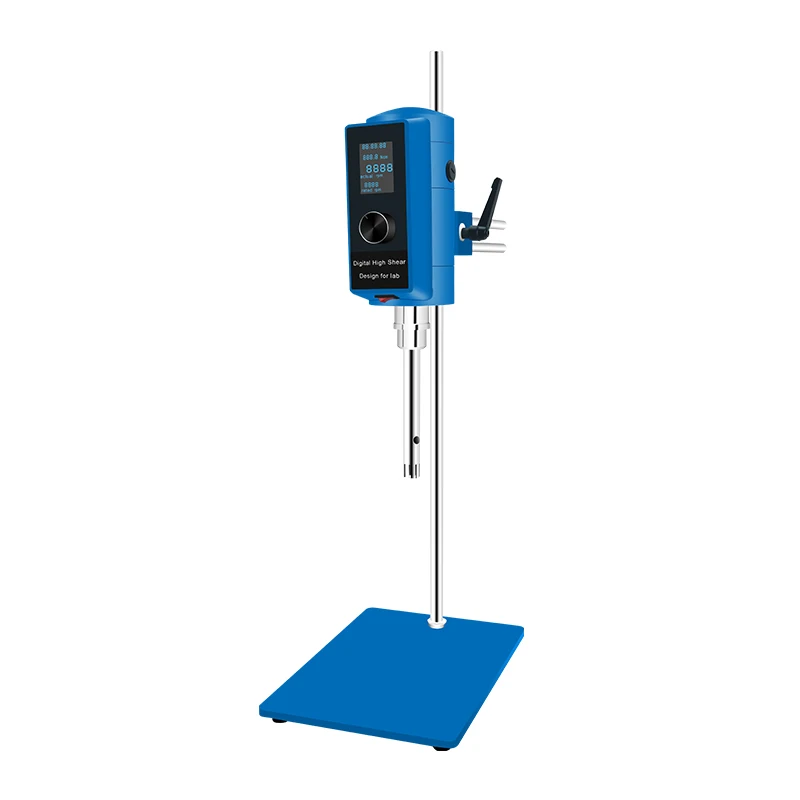 0.8L-13L Digital Timer Control Long Time Continuously Working High Shear Lab Homogenizing Emulsifier