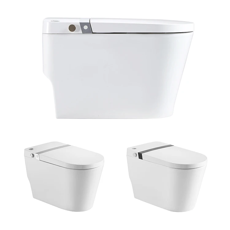 Wholesale Bathroom One Piece Intelligent Toilet S trap Electric Toilet OEM Ceramic Smart Bidet Toilet