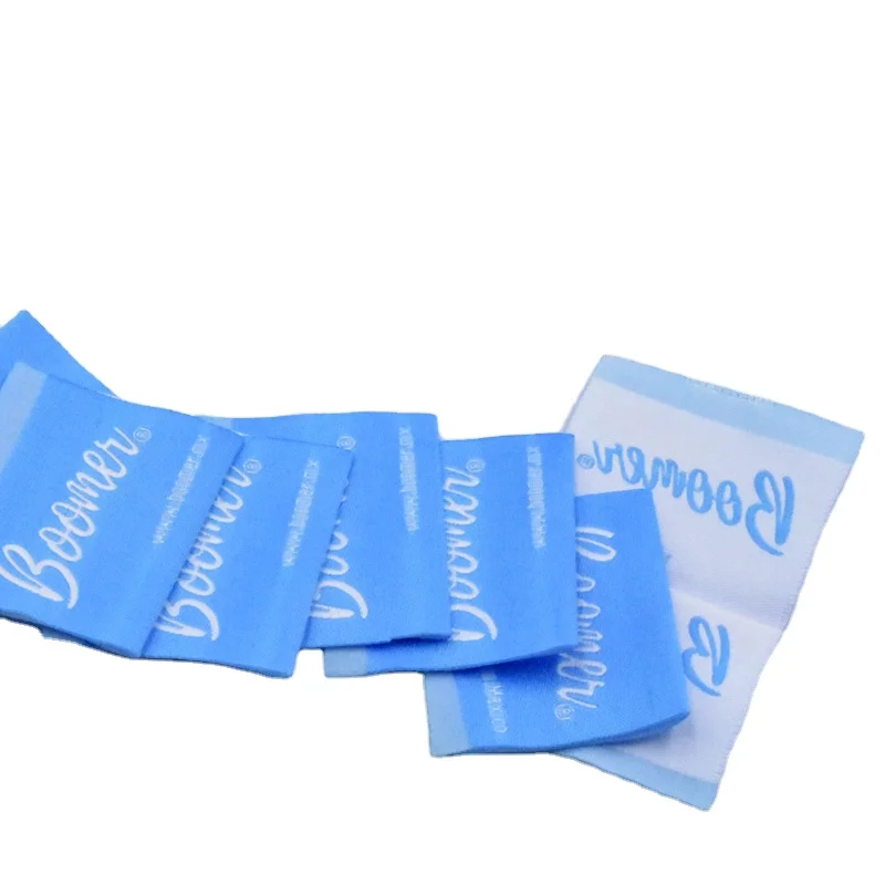 hot selling  woven label for clothing satin woven label customize woven label heat transfer