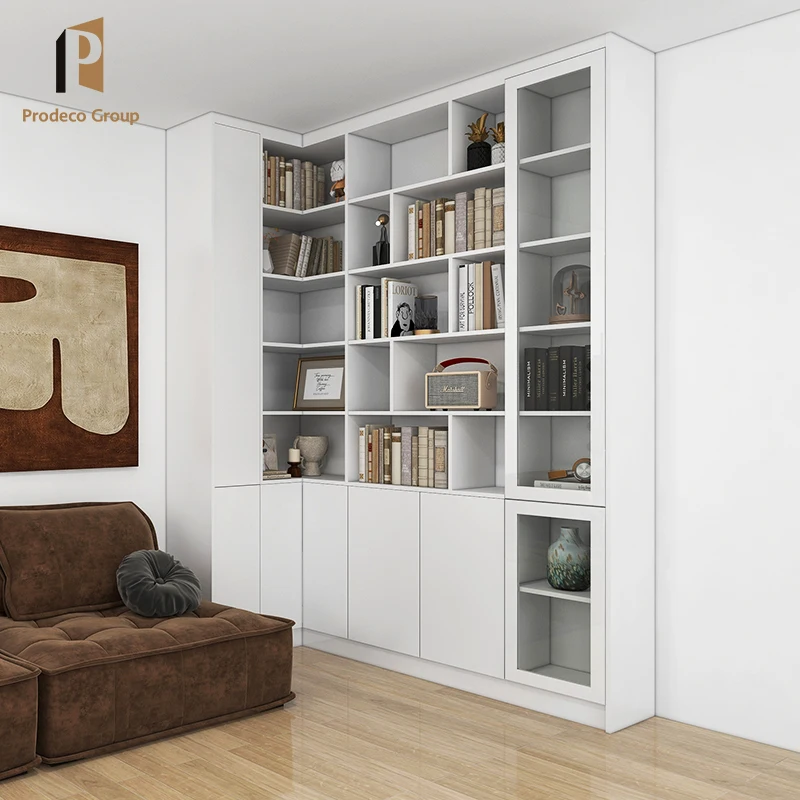 Display Bookcase White Nordic Bookcase Modular Bookcase