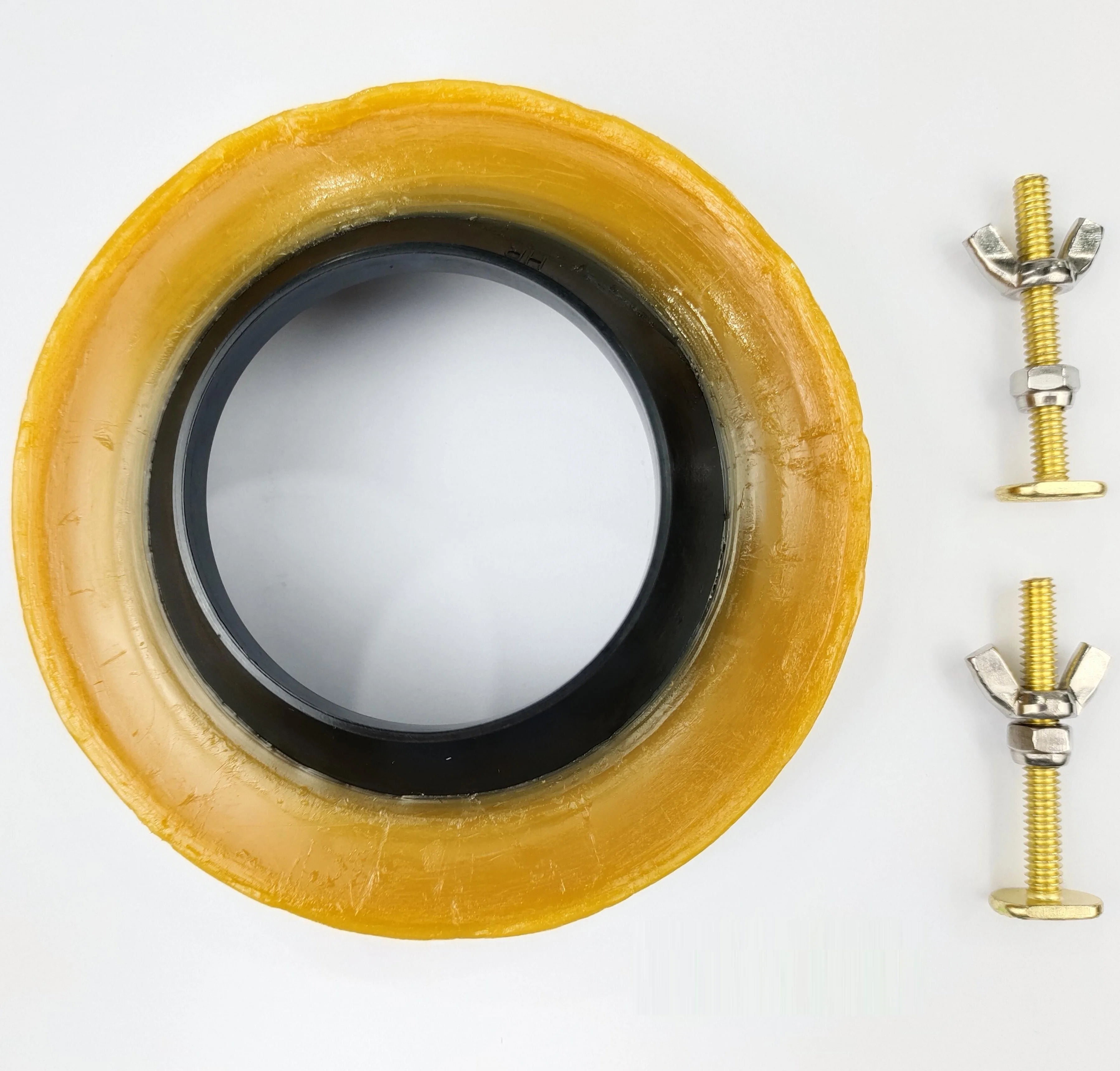 Brown wax ring for toilet with flange nut and bolts rubber wax ring toilet sealing rings