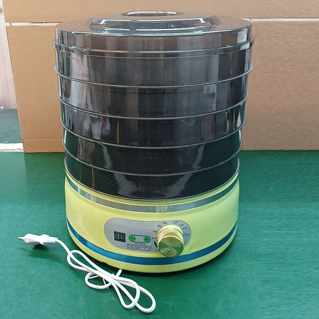 2024 New Design BAP Free 360 Degree Rotating Mushroom food Dehydrator home food dryer Drying Machine 5 Basic and Adjust Trays