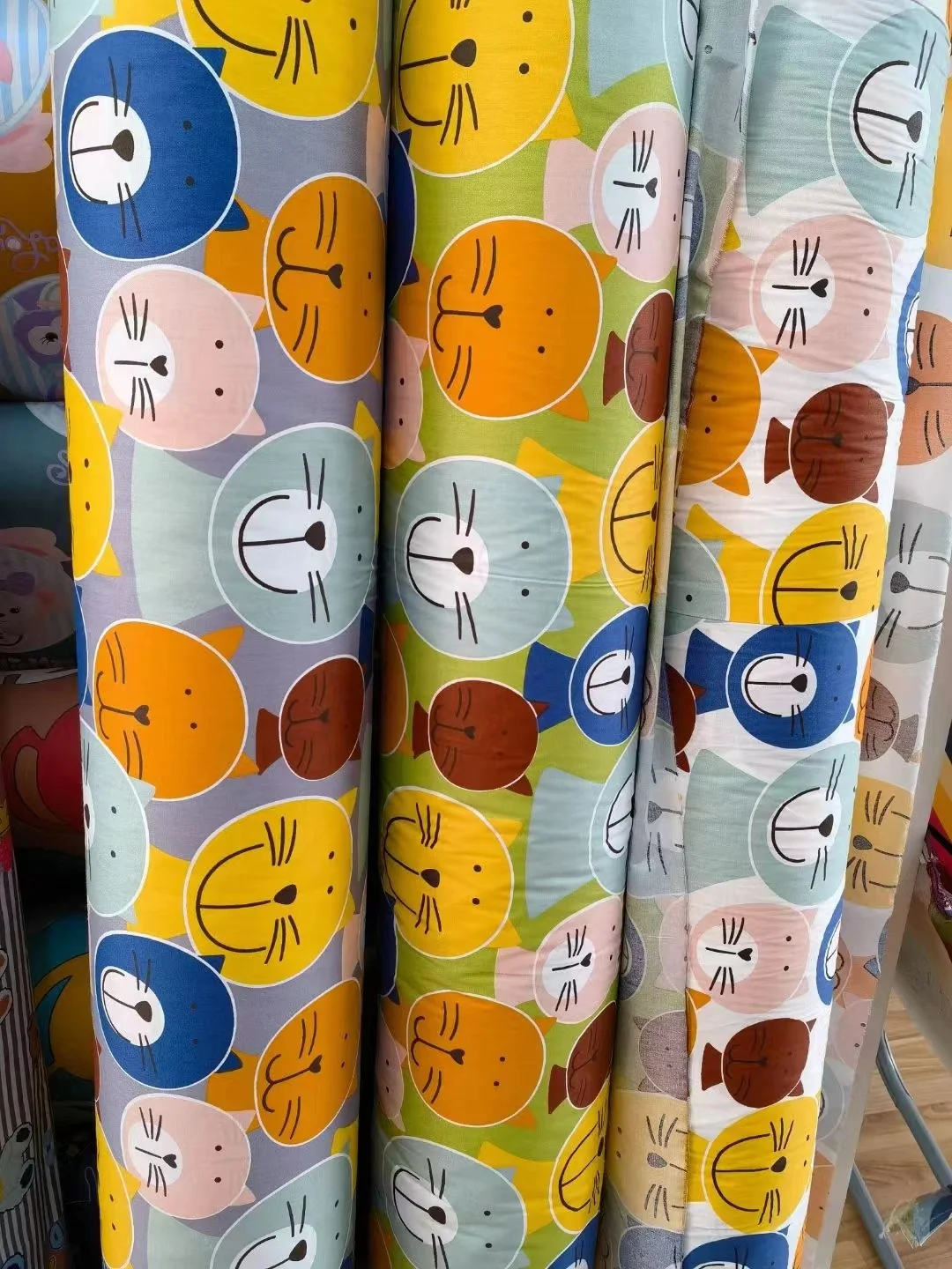 Printed nature cotton prints twill bedding sets fabric cartoon printed woven fabric for kids bedding sets good quality