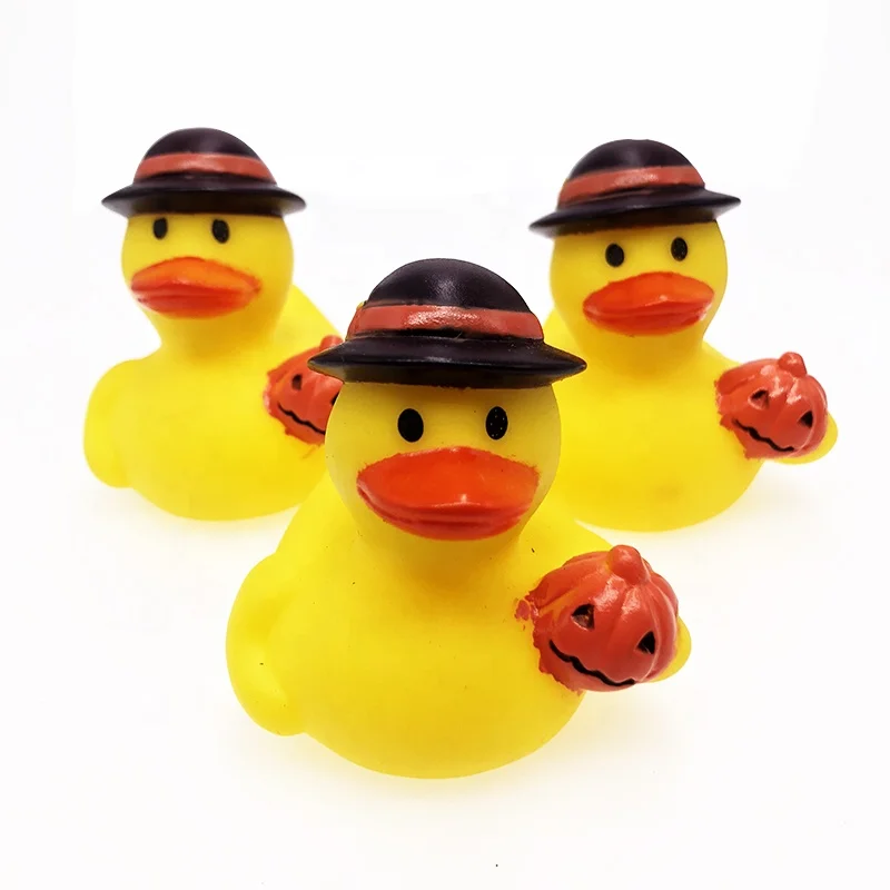 Promotion Soft OEM Scream Squeaky Rubber Baby Gold Bath Duck Toy