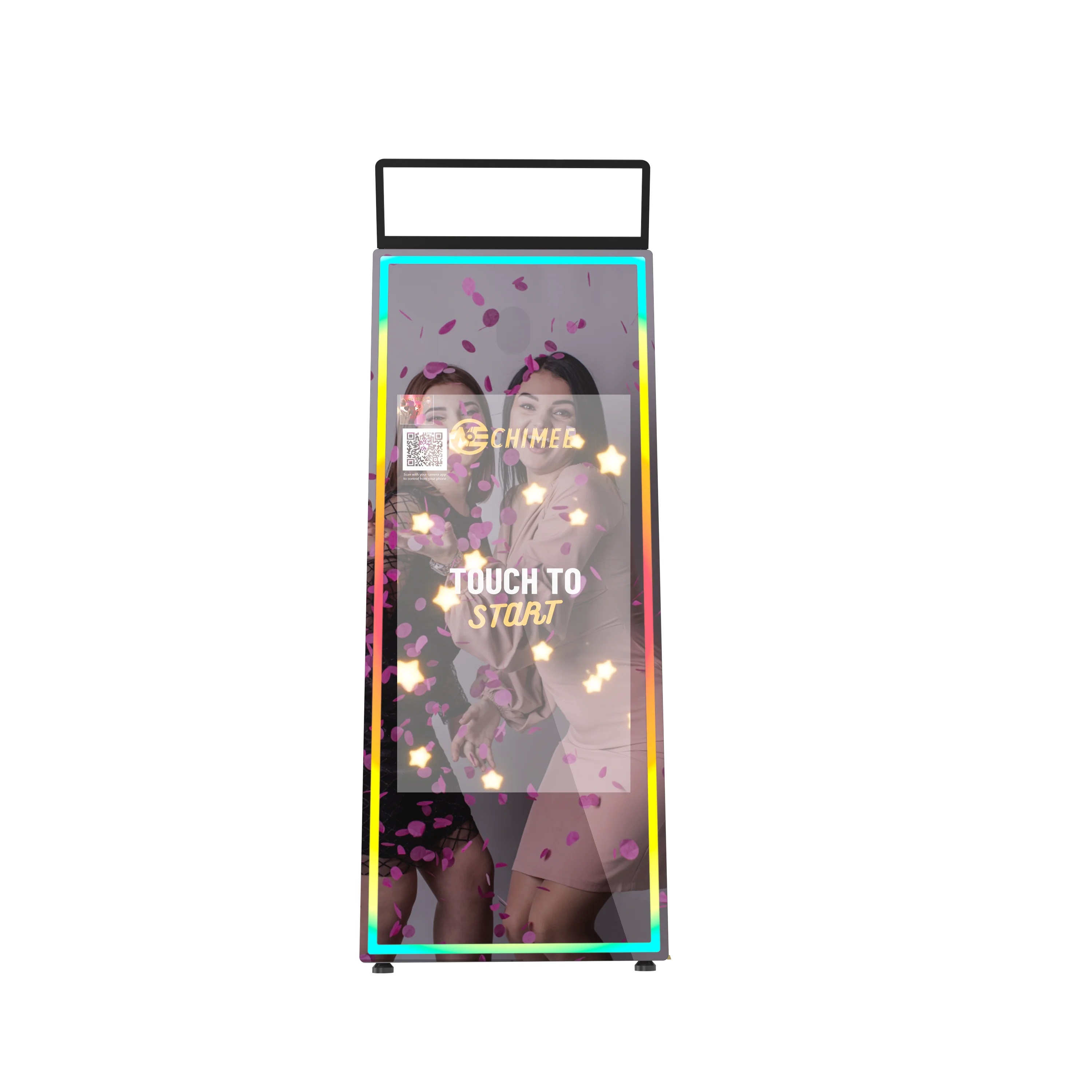 DSLR Camera Foldable Light Mirror Photobooth All-in-one Computer HD Glass Mirror Photobooth Wedding Metal Photobooth for Parties