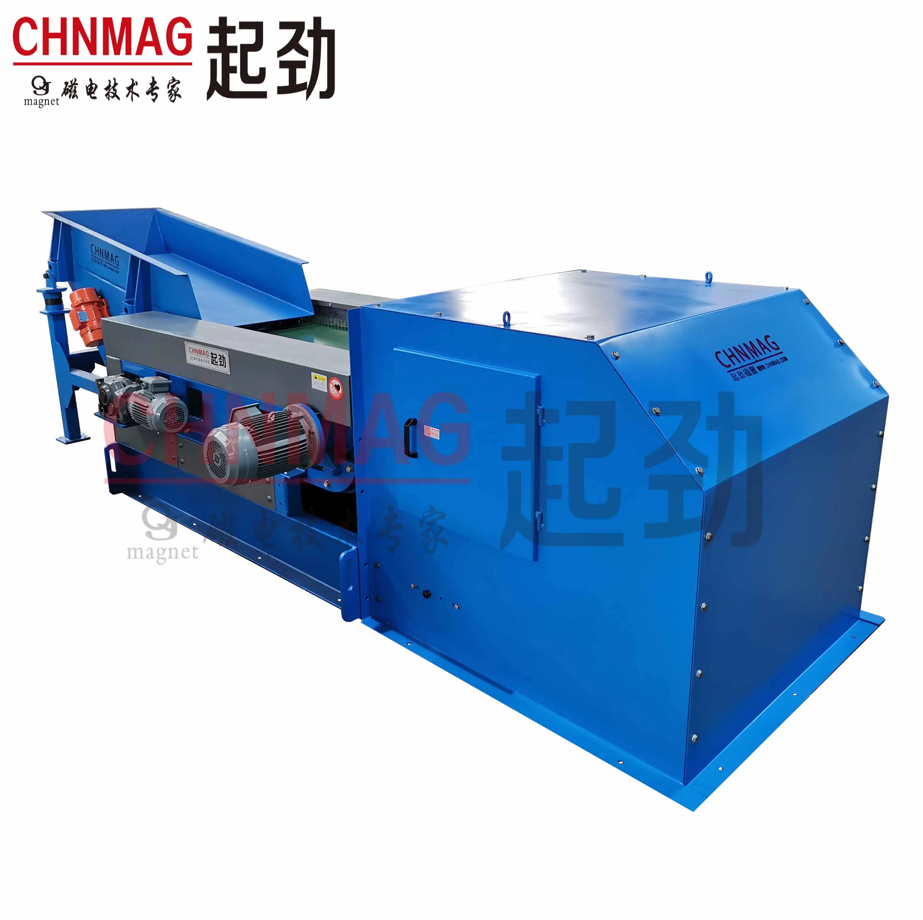 Eddy Current Magnet Separator Non Ferrous Scrap Metal Separator Waste Metal Recovery Solid Waste Separation