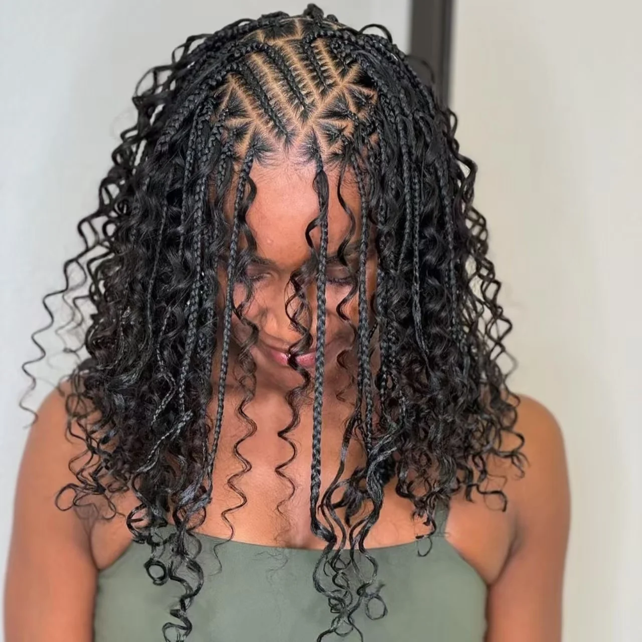 wicks wavy gel crochet ombre 8 inch short bundles extension full lace braiding hair wigs already made meches for african braids
