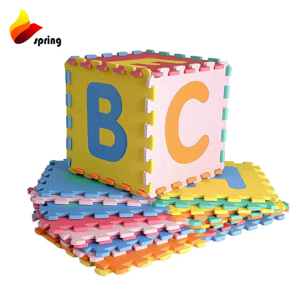 Eva Foam Floor Mats Alphabet Number Cartoon Interlocking Puzzle Crawl Play mat For Kids Baby Child