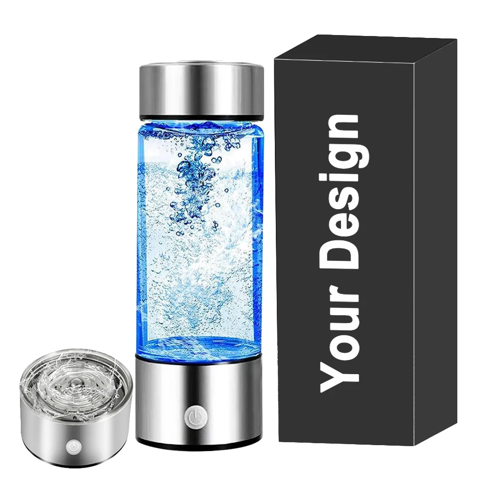 Hot Sale Filter Water Bottle Hydrogen Alkaline Hydrogen Water Bottle Ionizer Hydrogen Water Generator With Glass Bottle