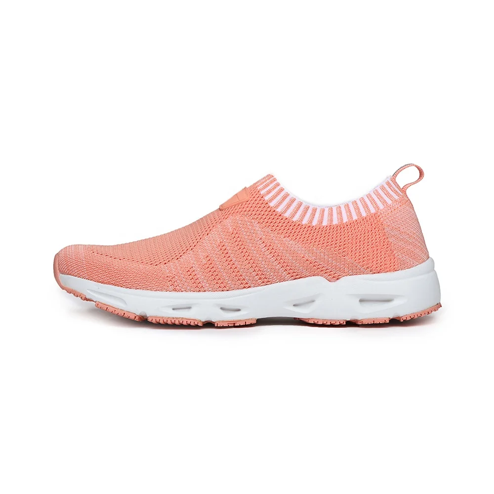 Нескользящие резиновые эластичные тканые кроссовки для бега, женские кроссовки и прогулочная обувь