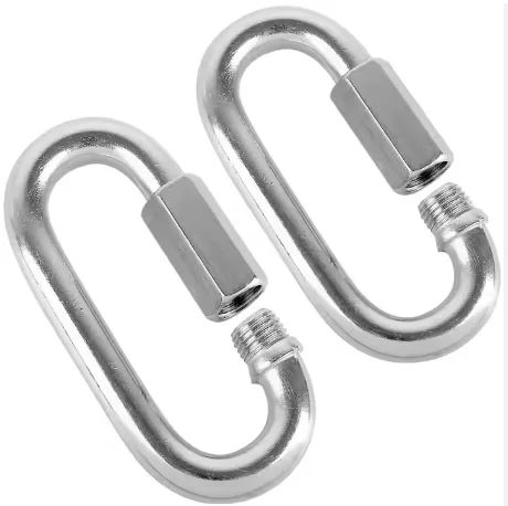 Quick link stainless steel connector for hammocks camping and outdoor equipment Heavy duty D-lock hook
