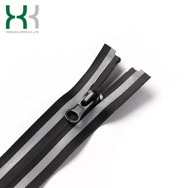 High Quality Customized zipper 7# Long Chain Black Waterproof Plastic Nylon Zipper In Roll For Garment