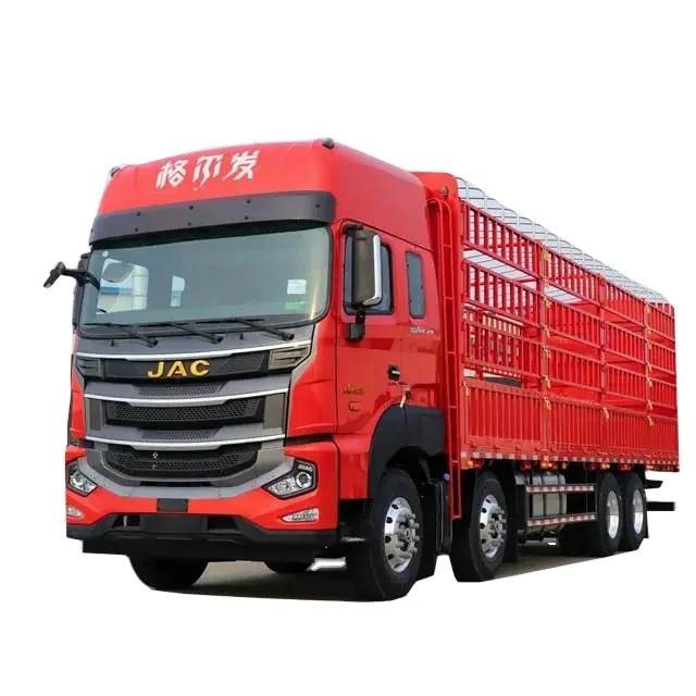 China Brand JAC  Cargo Truck 490hp 8x4 Fence Lorry Truck Euro VI Auto Transmission Dumper Truck for Sale