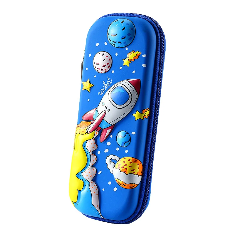 Cute 3D cartoon School pencil case  anime EVA large capacity  stationery box for kids boy girl student