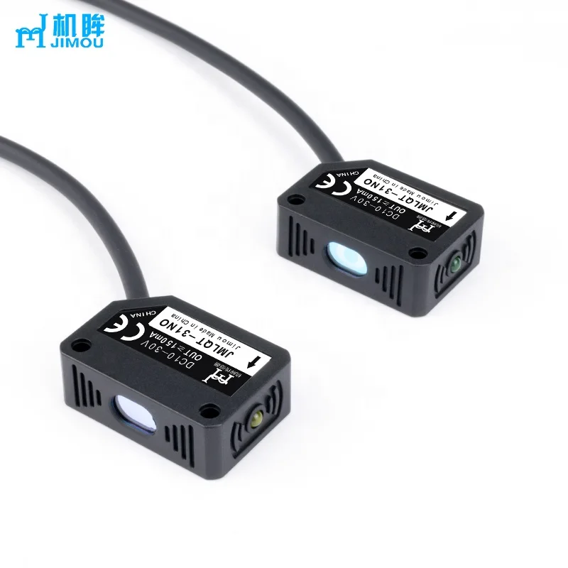 JIMOU  high quality square laser sensor through beam mode red light sensor