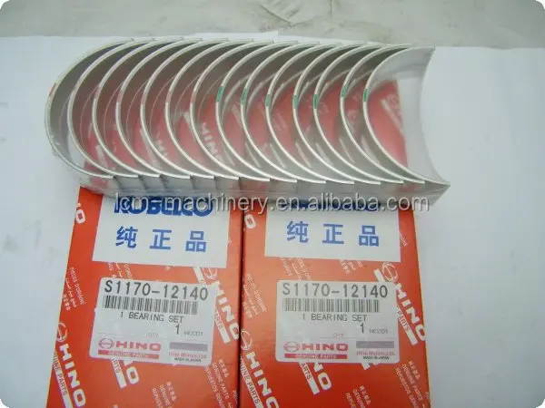 HINO  J05E J08E P11C CRANKSHAFT BEARING SET S117012160 S117012140  S117011851 for SK200-8 SK330-8 SK460-8