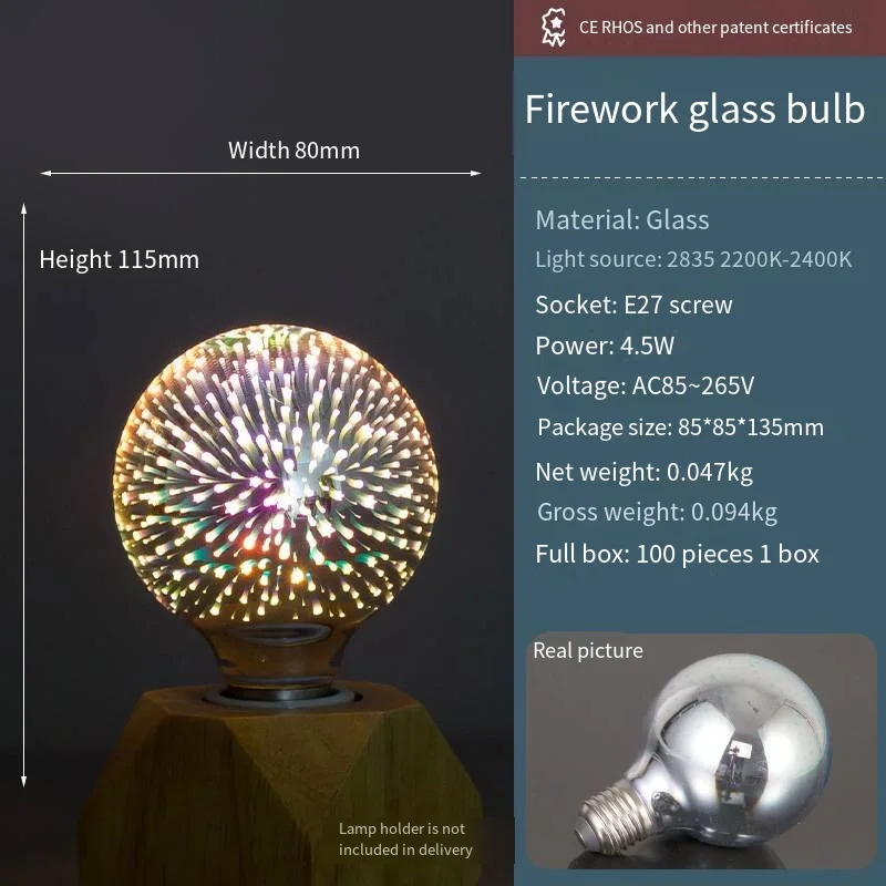 3 Different Shapes of Luminous Bulb Crystal Silicone Epoxy Resin Molds for DIY Handmade Epoxy Resin Crystal Lamps