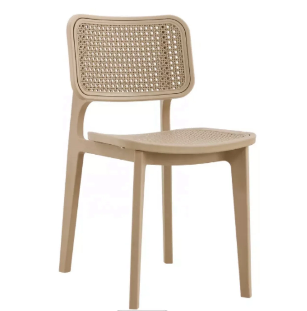Modern Nordic Dining Chair Home Furniture All Pp Made Stackable Plastic Outdoor Garden Living Room Chair Mesh Restaurant