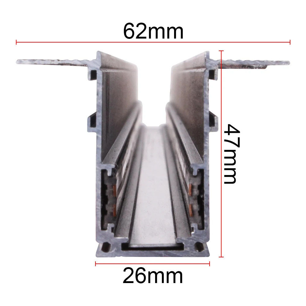 1 м/2 м/3 м светодиодная трековая система аксессуары 4 провода линейная Магнитная направляющая