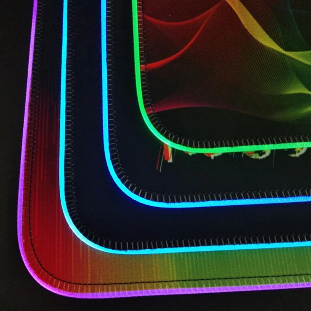 Светодиодный коврик для мыши, беспроводное зарядное устройство, коврик для мыши с принтом