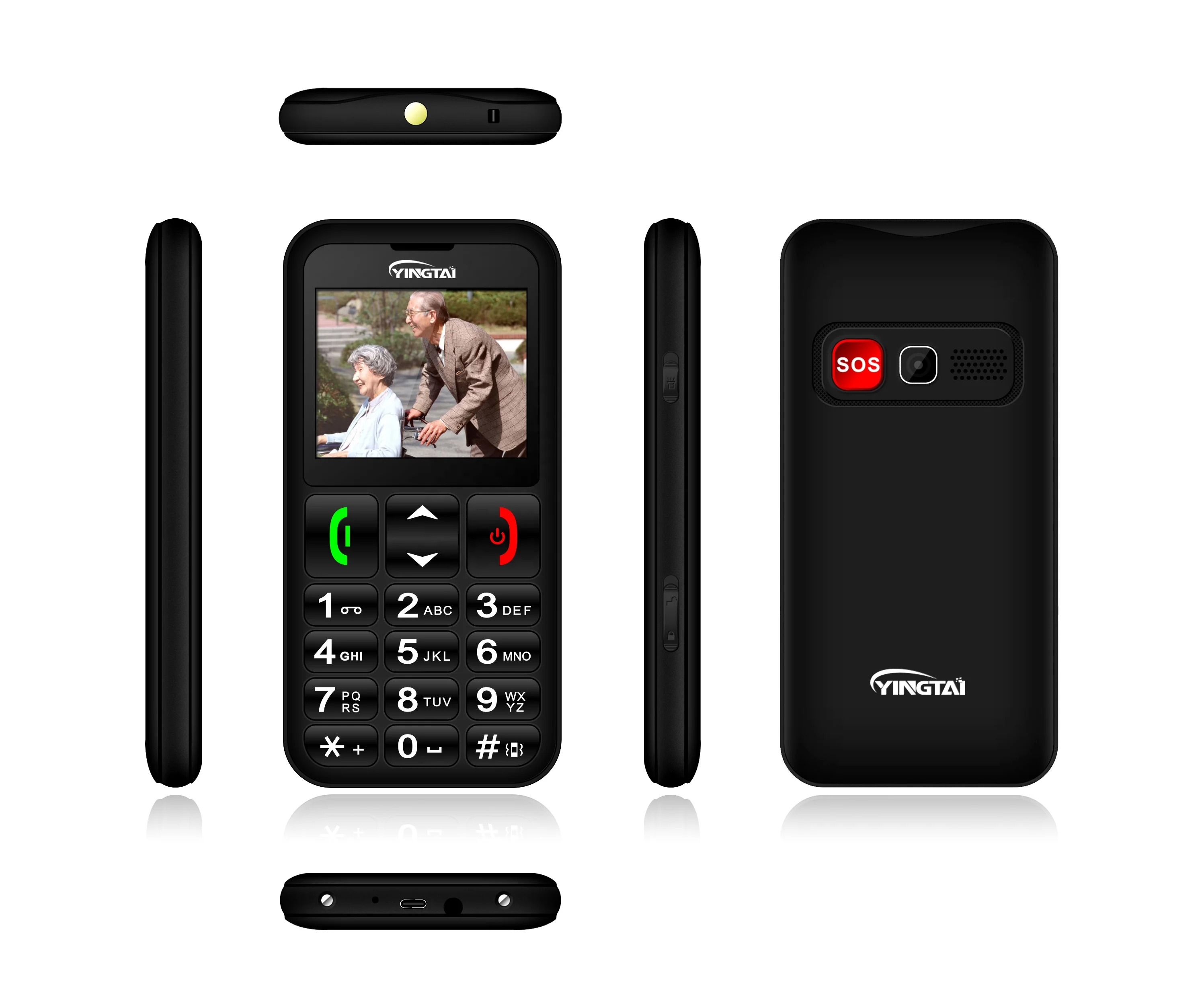 easy use 4g senior phone 2.2-inch dual sim with camera  4g handy telephone for elderly 4g handset with big button disabled