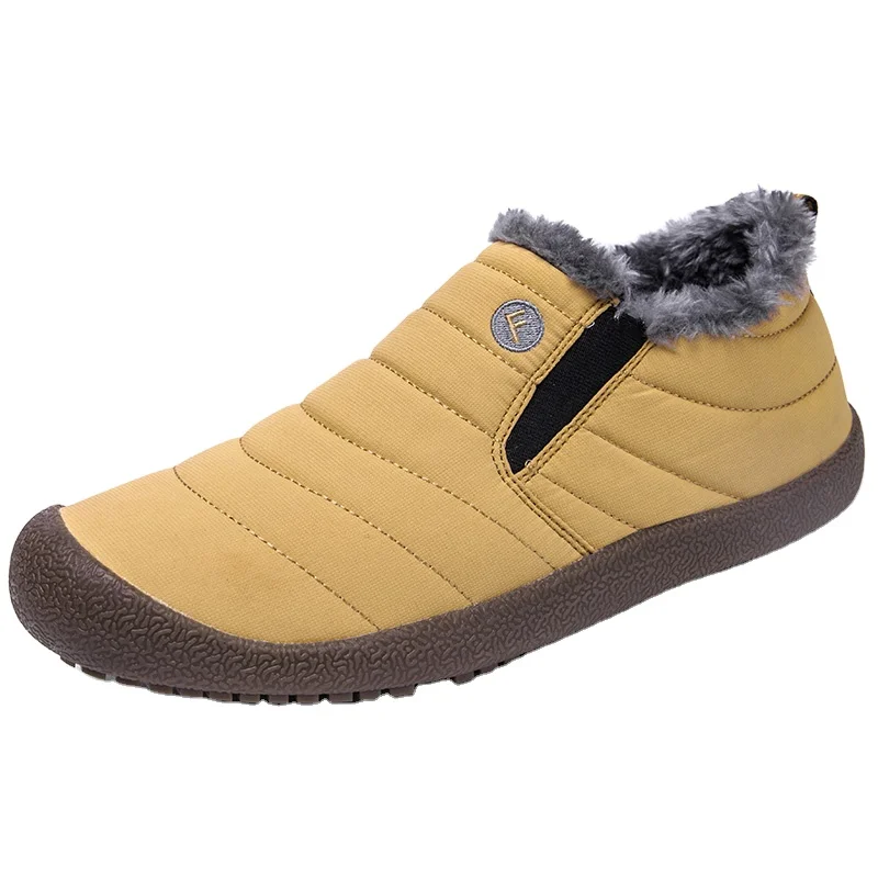 Новинка, Мужская Утепленная обувь из хлопка, оптовая продажа, мужская обувь, зимние ботинки с меховой отделкой