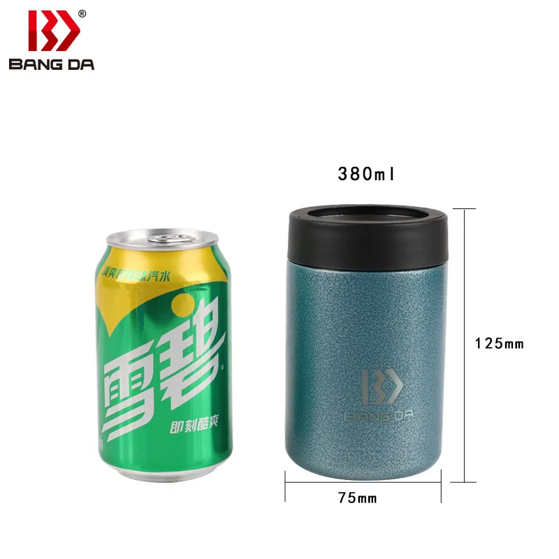 12oz Double Walled Stainless Steel Insulated Drink Bottle Outdoor Wine Beer Cola Cooler Can Tumbler Container