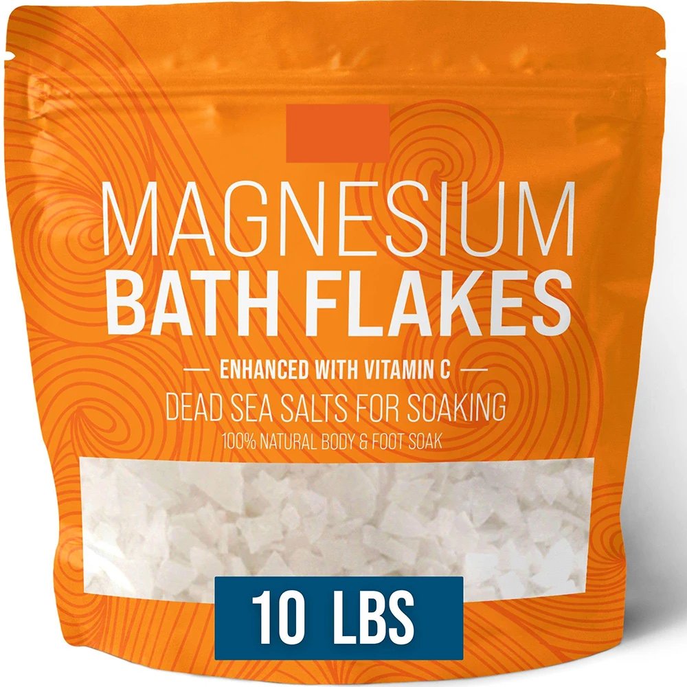 10 Pound Enhanced With Vitamin C Magnesium Chloride Flakes For Bath Salt