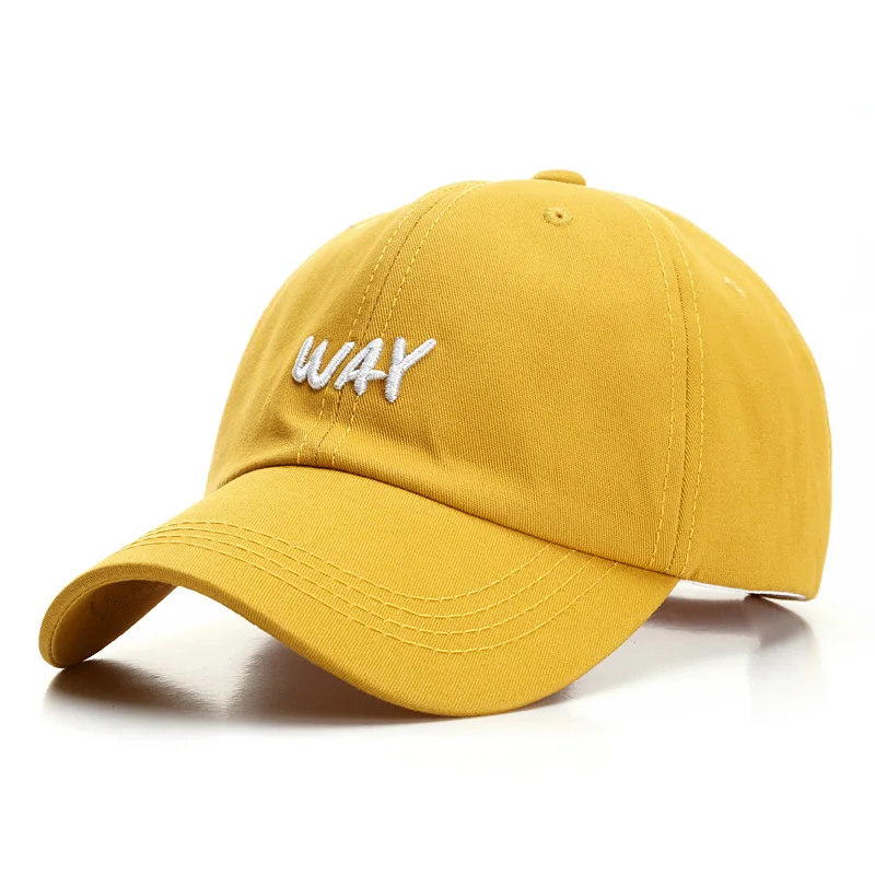 Yellow Beige Streetwear Hip Hop Caps Adjustable Snapback Baseball Cap For Women Men Outdoor Sport Gorras Korean Couple Hat