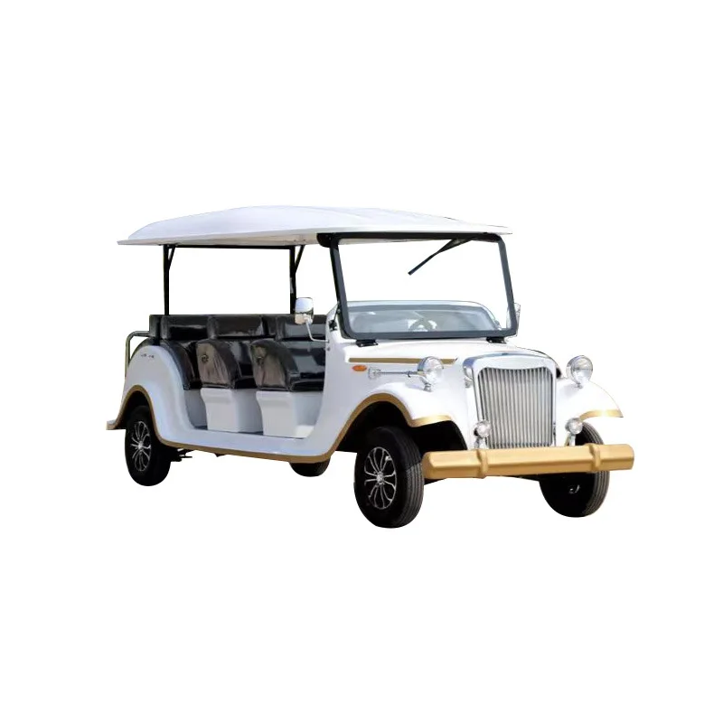 Motorized Golf Push Cart Vintage Custom Lifted Street Legal 2 Seats vintage car  48 Volt Electric Golf Cart classic car