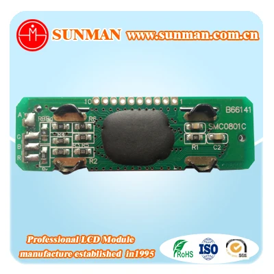 Высокое качество SMC0801B 0801 SPI последовательный FSTN Характер ЖК дисплей модуль 8x1