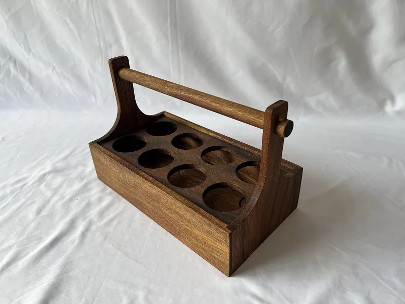 FSC certificated acacia Wood Cutlery caddy Utensil Holder, Silverware Organizer Flatware Caddy tray for Kitchen or Bar