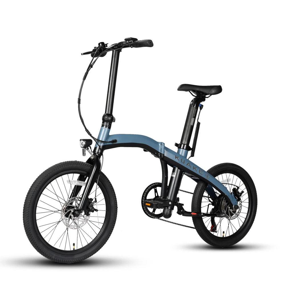 KUAKE 20 inch 250w plegable compact folding electric bicycle anti-dumping bicicletta pieghevole