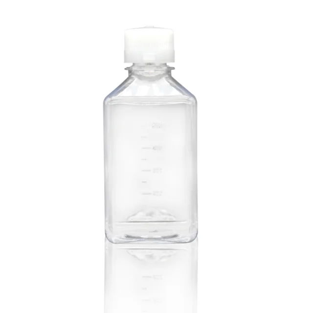 500 мл сыворотки бутылку транспорта упакованы сыворотка «Холодное сердце» Петри сотовый культуральной среды бутылка ПЭТ площади культуральной среды бутылка