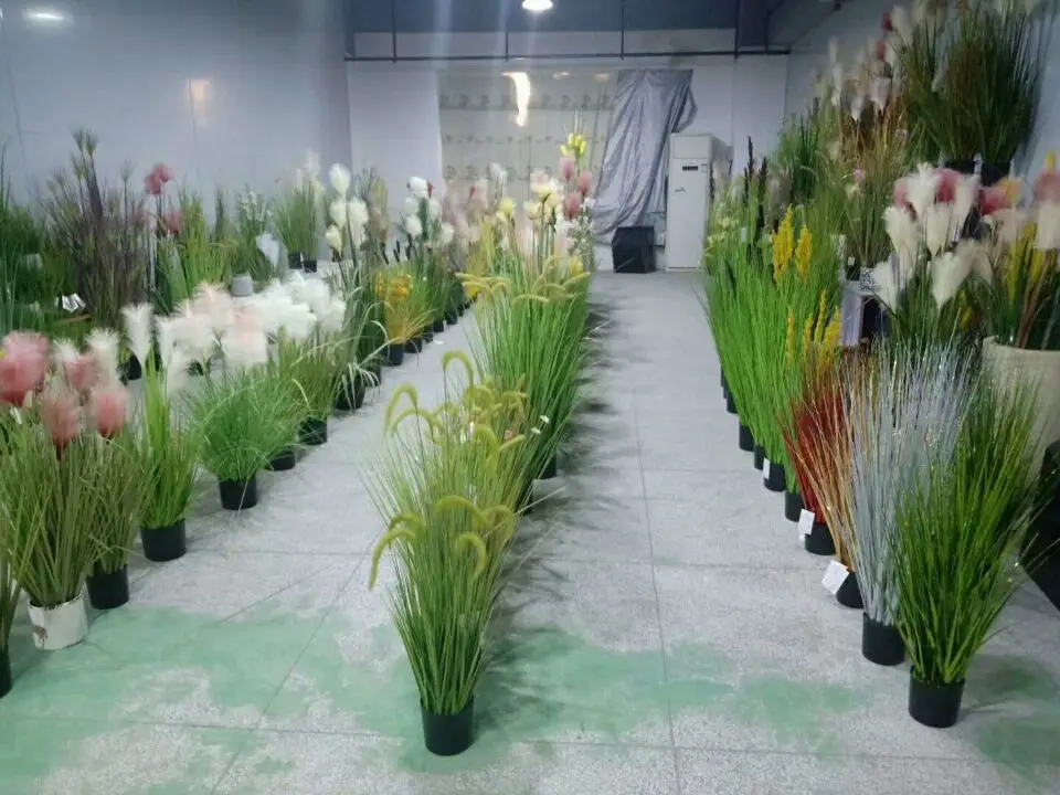 
guangzhou supply top quality artificial onion grass plant potted 