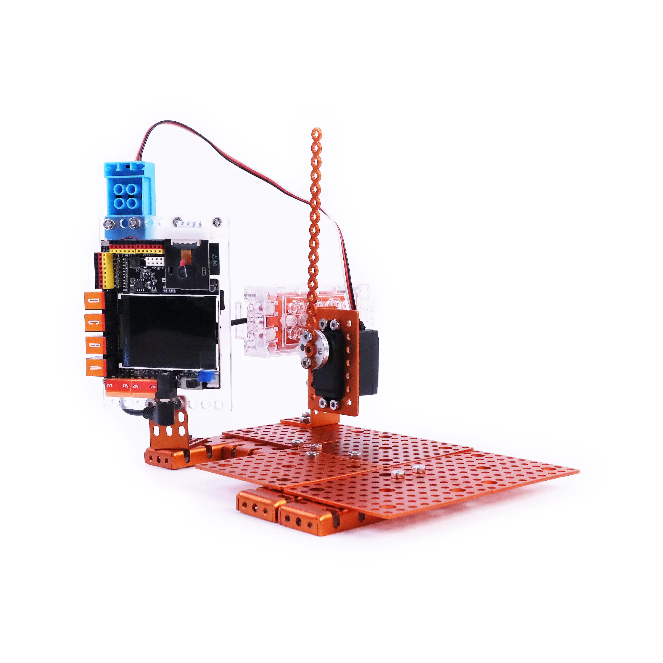 AI Factory Robotic Kit STEM  Educational Coding DIY Robot Metal Assembly Remote Control Robot Toy