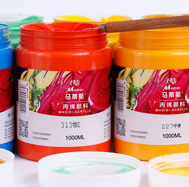 Acrylic Paint Waterproof Strong Coverage Artist Non-toxic 1000ml Custom Acrylic Paint Professional