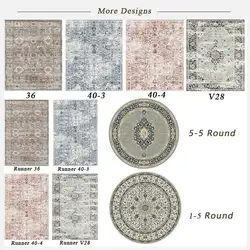 Turkey Style 3D vintage Persian Polyester Modern area rug Carpets washable Rugs Living Room Floor Carpet Door Mat