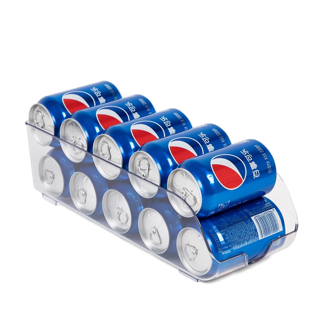 High Quality Beverage Beer Can Plastic Display Refrigerator Organizer Refrigerator Storage Rack Box