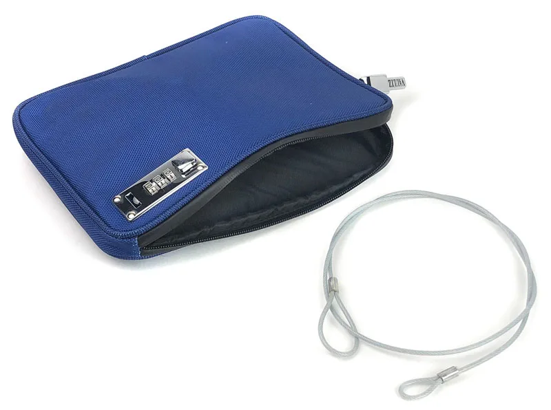 Money Bag with Lock Water-Resistant Combination Locking Pouch Storage Bag for Beach Bank or Travel