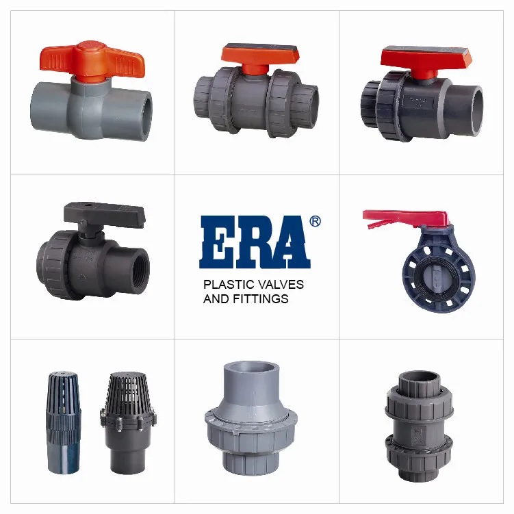 ERA 50 Years Warranty ASTM /ISO/BSPT Standard PVC Union Ball Valve True Union Ball Valve III