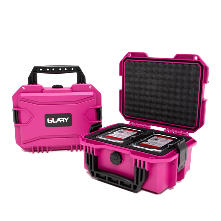 GLARY customized hard drive case wholesale lockable hard drive flight carrying case box sturdy hard drive server case box