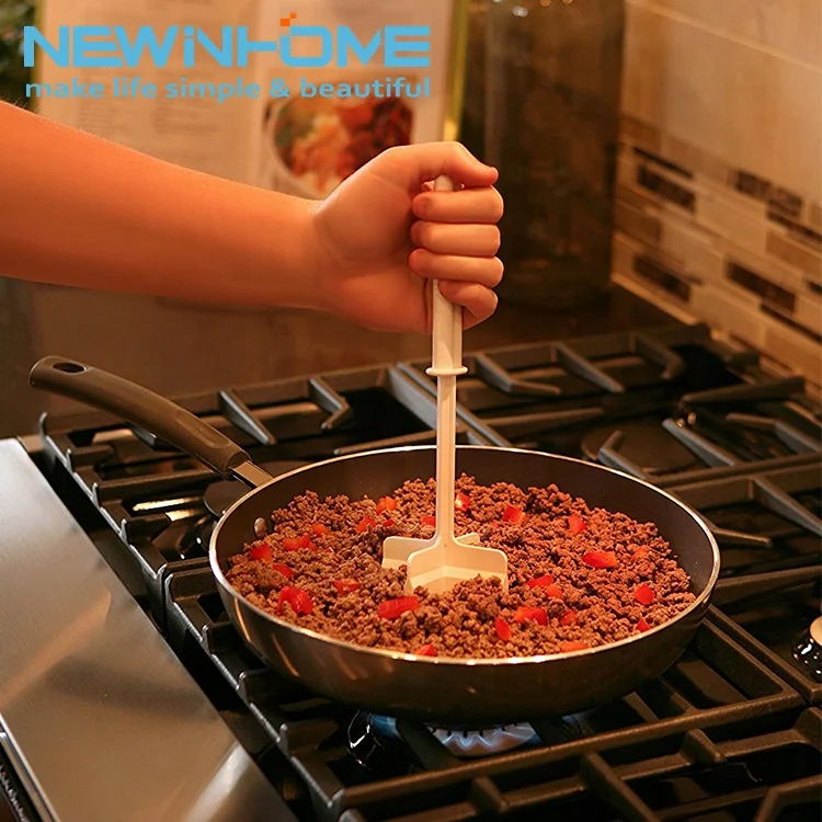 Kitchen Hand Tools ChopStir Chop and Stir Ground PP Plasti Meat Potato Chopper Meat Masher